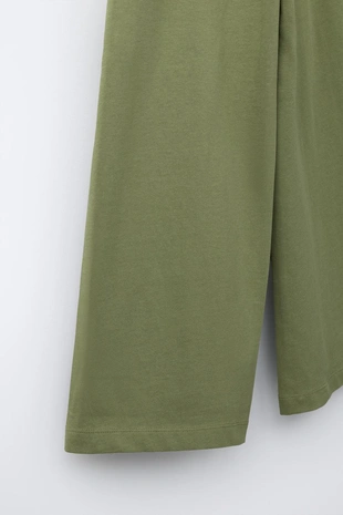 Брюки Wide Leg из плотной ткани- Заказать в России