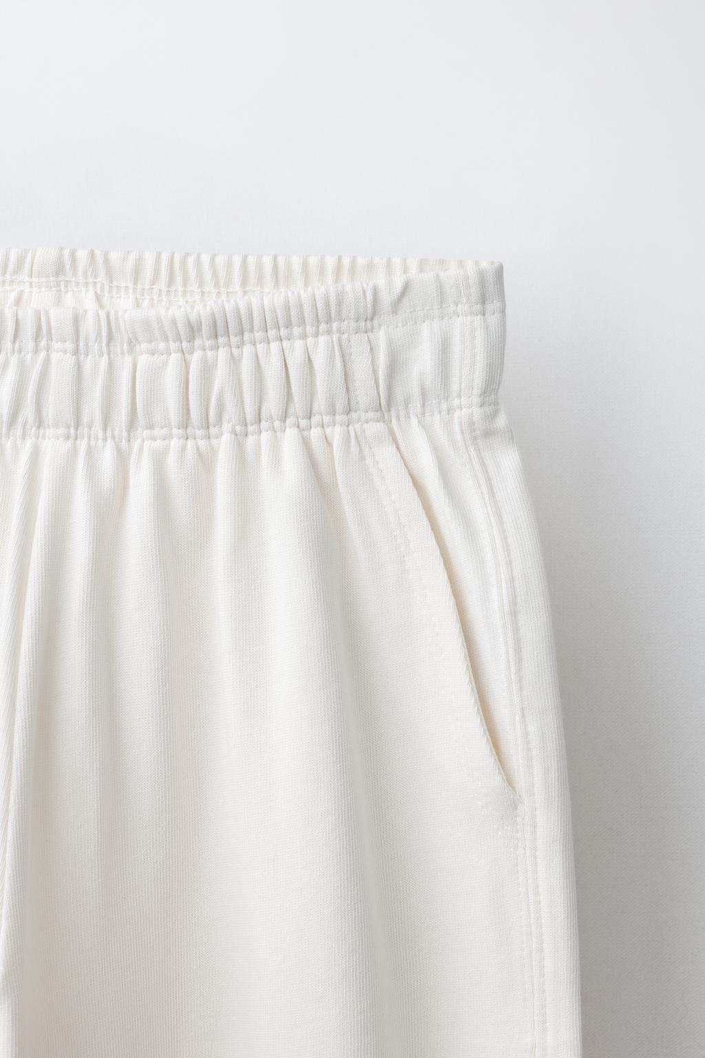 БРЮКИ WIDE LEG ИЗ ПЛОТНОЙ ТКАНИ