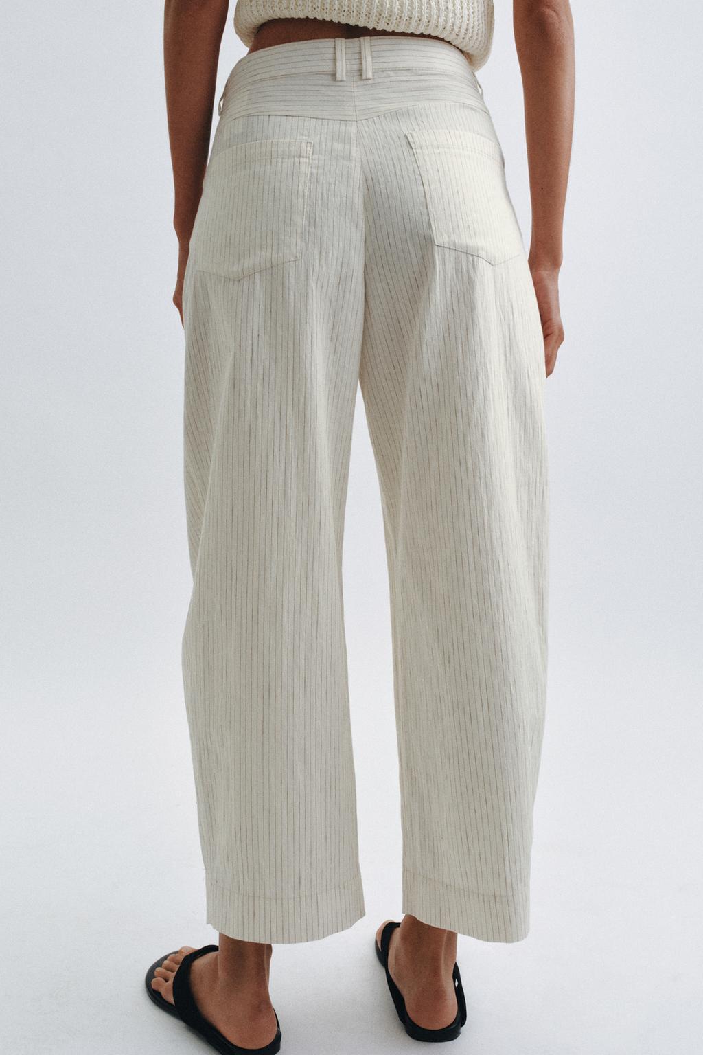 БРЮКИ BARREL В ПОЛОСКУ — ZW COLLECTION