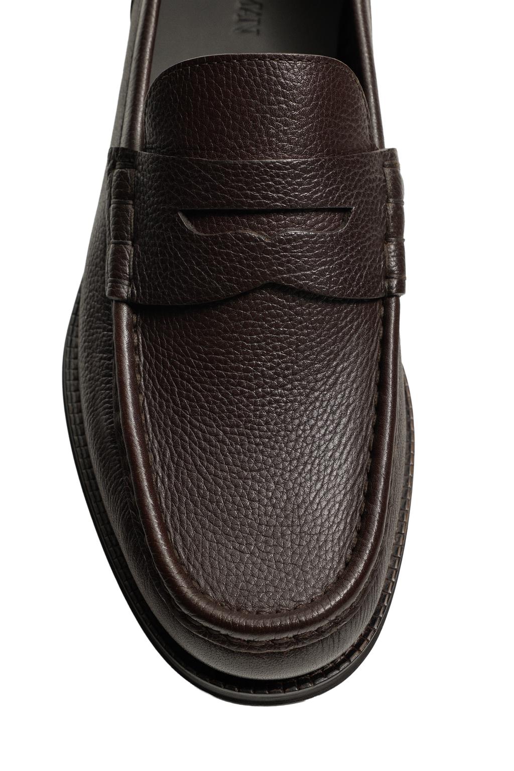 КОЖАНЫЕ ЛОФЕРЫ С ПЛАНКОЙ