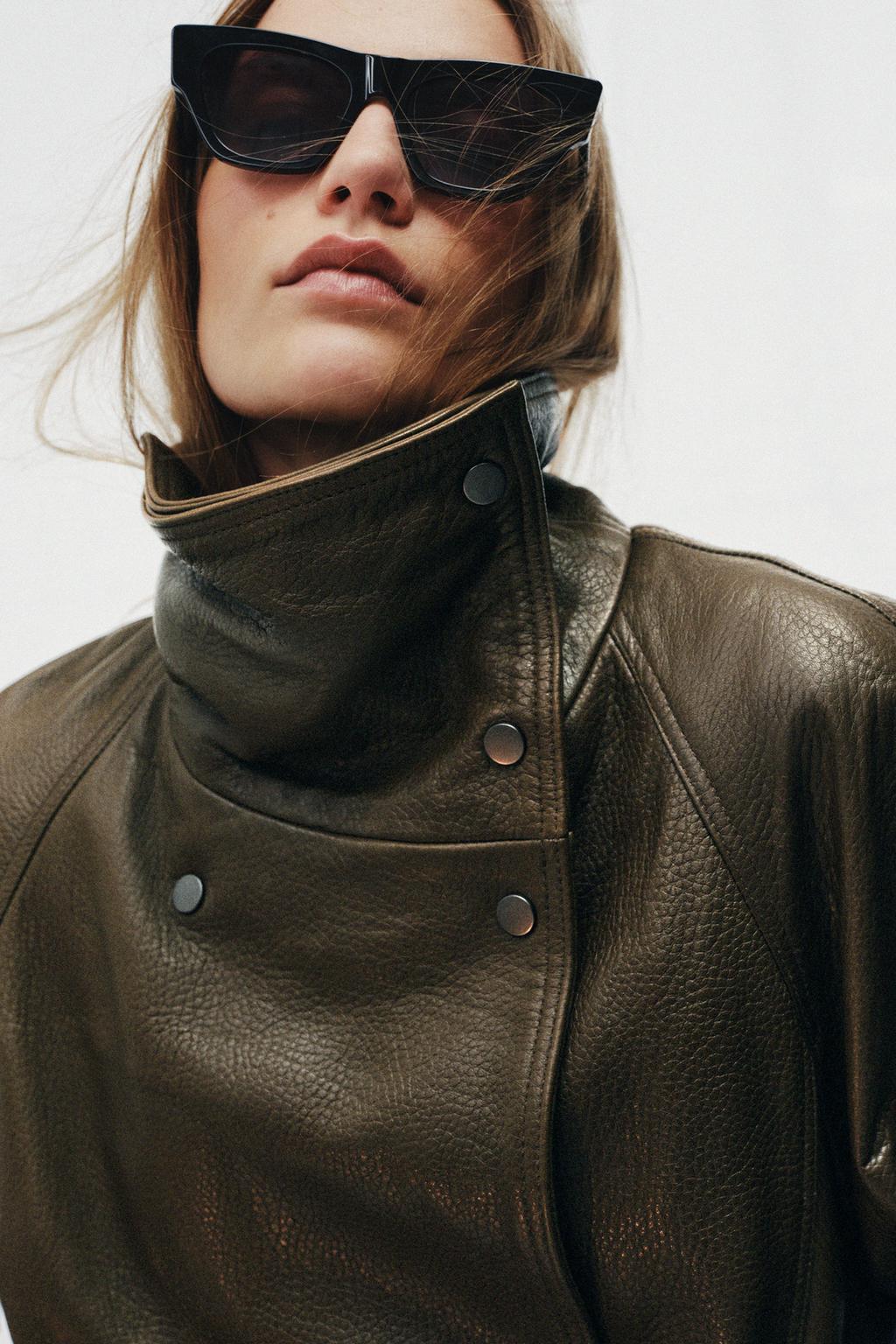 КУРТКА ОВЕРСАЙЗ ИЗ КОЖИ — ZW COLLECTION LIMITED EDITION