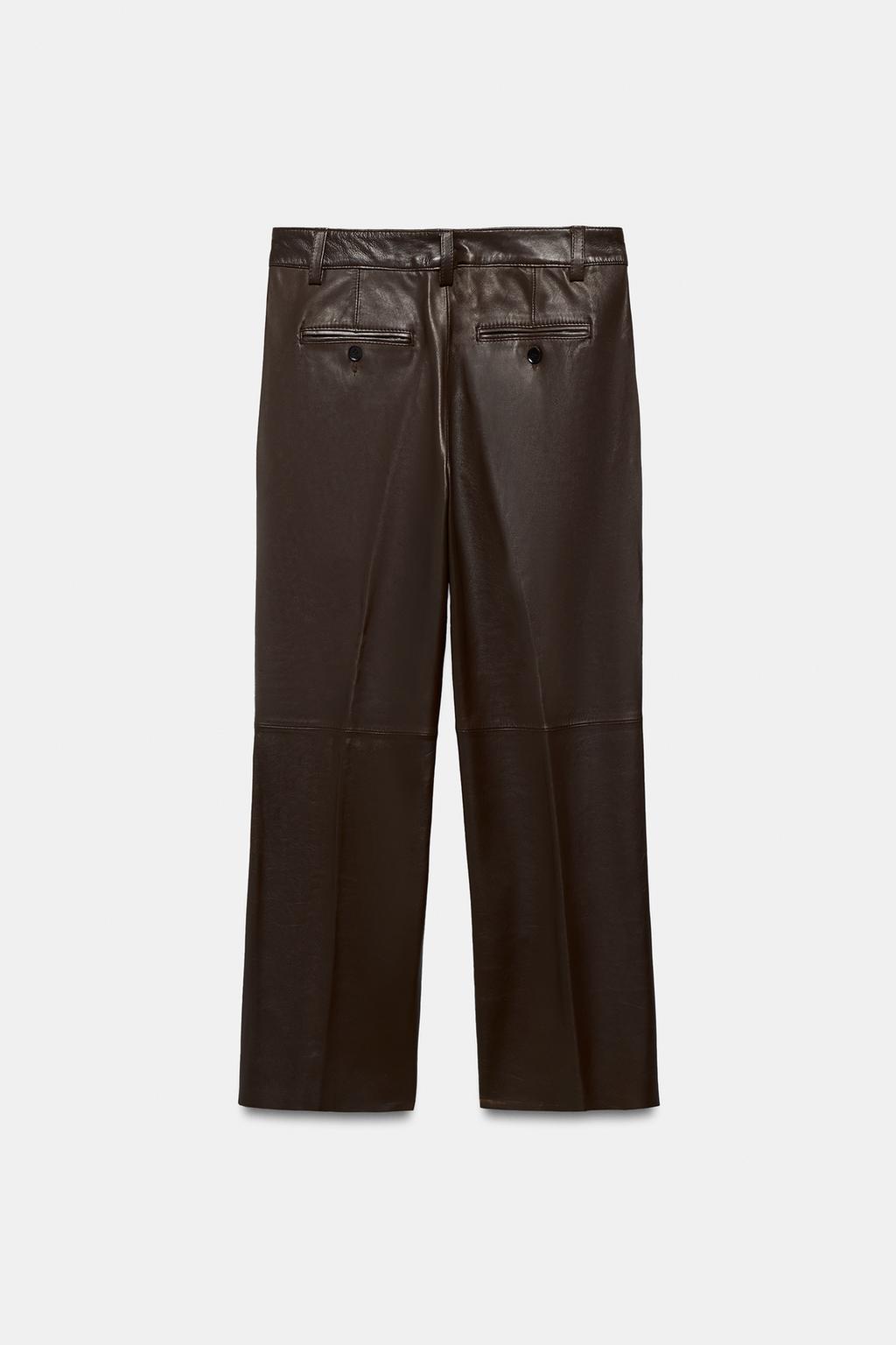РАСКЛЕШЕННЫЕ БРЮКИ ИЗ КОЖИ — ZW COLLECTION LIMITED EDITION