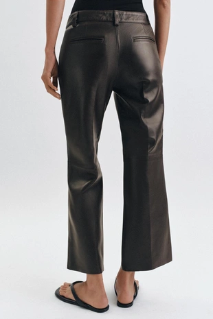 Расклешенные брюки из кожи — Zw Collection Limited Edition- Заказать в России
