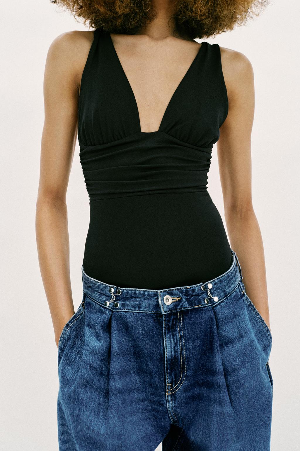 БОДИ ИЗ ПОЛИАМИДА С ОТКРЫТОЙ СПИНОЙ