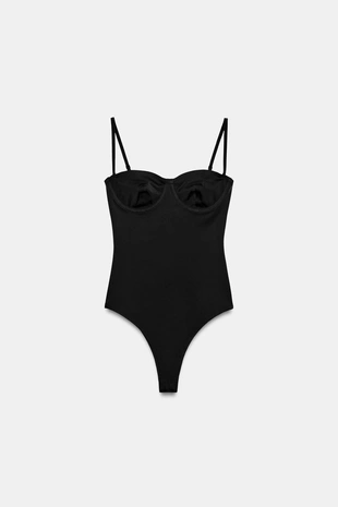 Кружевное боди из полиамида