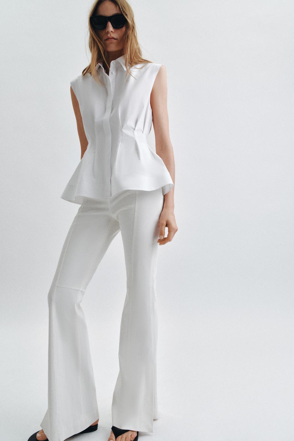 РУБАШКА СО СКЛАДКАМИ И ПРОЙМАМИ — ZW COLLECTION