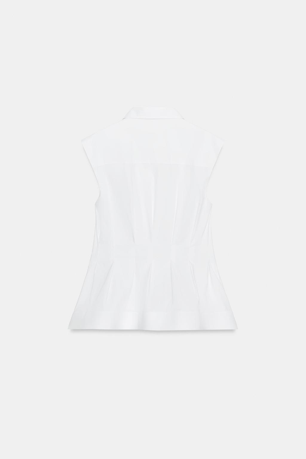 РУБАШКА СО СКЛАДКАМИ И ПРОЙМАМИ — ZW COLLECTION