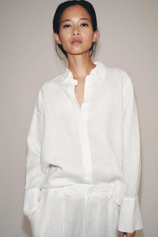 Рубашка из 100% льна — Zw Collection