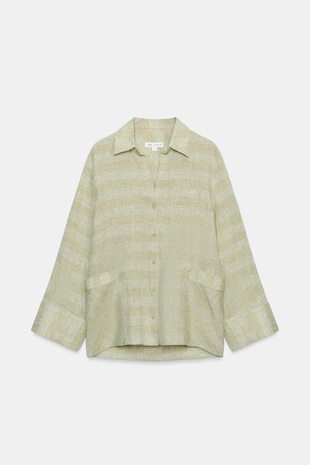 Рубашка из льна в клетку — Zw Collection- Заказать в России