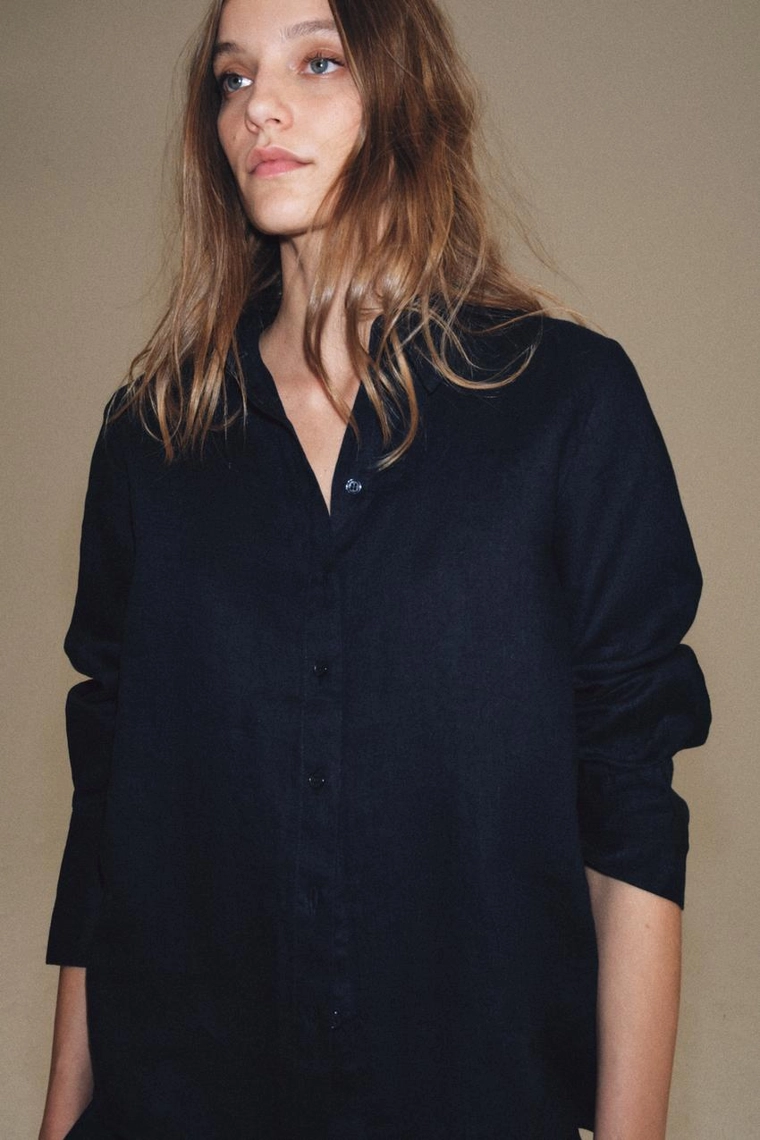 Рубашка Zara «ZW» из 100% льна