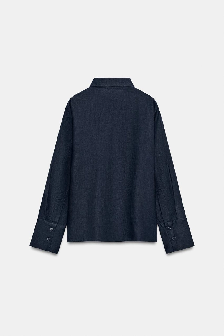 Рубашка Zara «ZW» из 100% льна