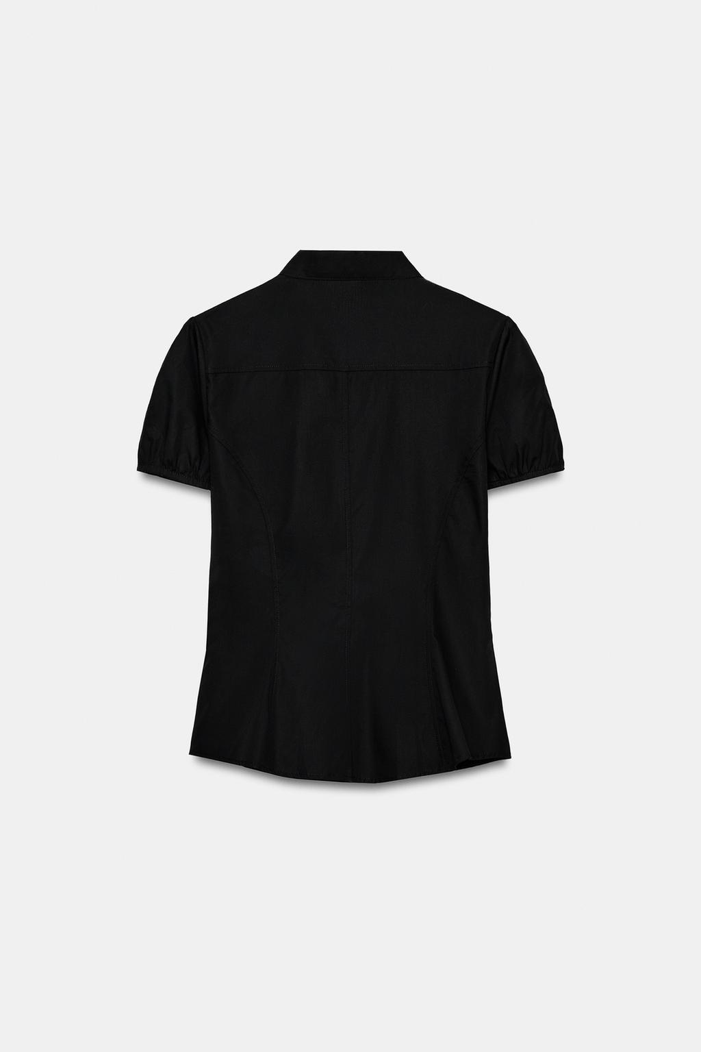 ТОП ИЗ ПОПЛИНА С ЗАВЯЗКАМИ