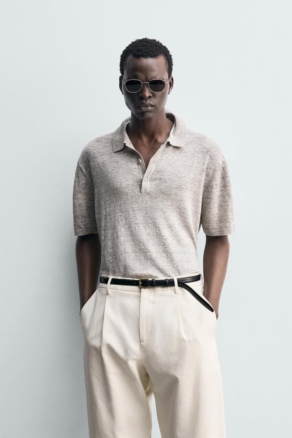 ТРИКОТАЖНОЕ ПОЛО ИЗ 100% ЛЬНА