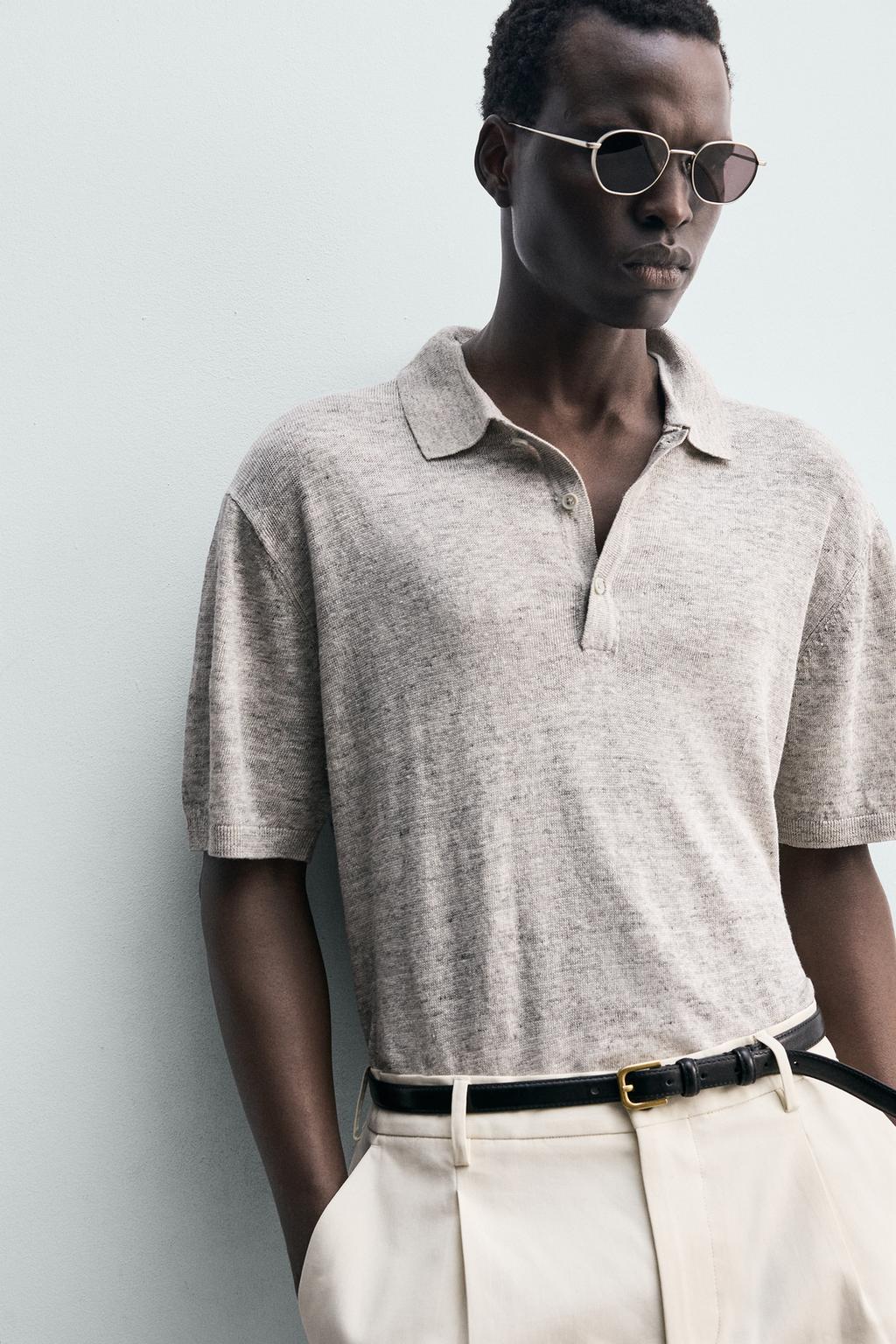 ТРИКОТАЖНОЕ ПОЛО ИЗ 100% ЛЬНА