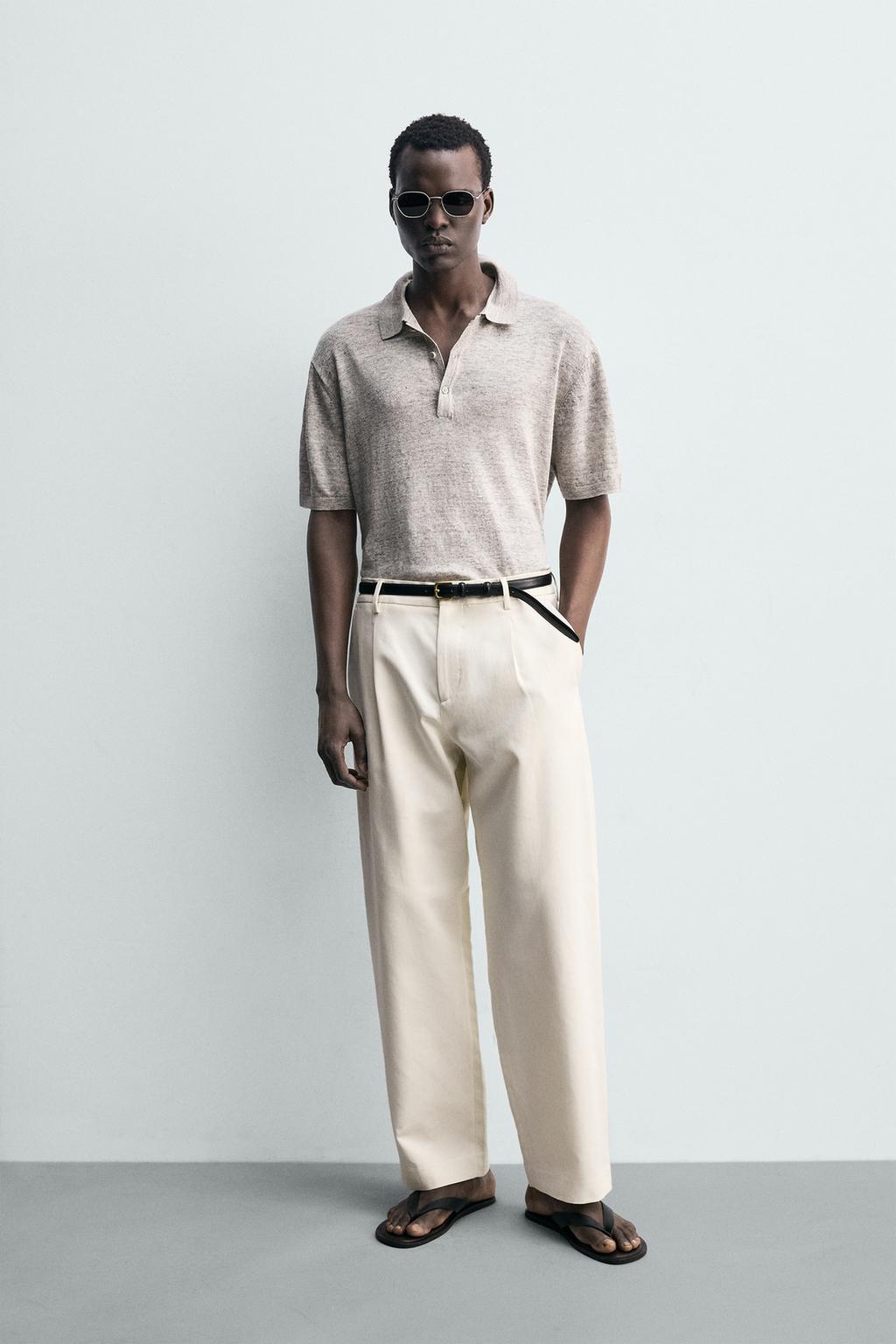 ТРИКОТАЖНОЕ ПОЛО ИЗ 100% ЛЬНА