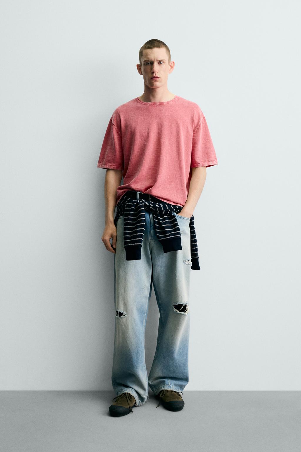 ФУТБОЛКА ИЗ РЕЛЬЕФНОГО ТРИКОТАЖА ФЛАМЕ