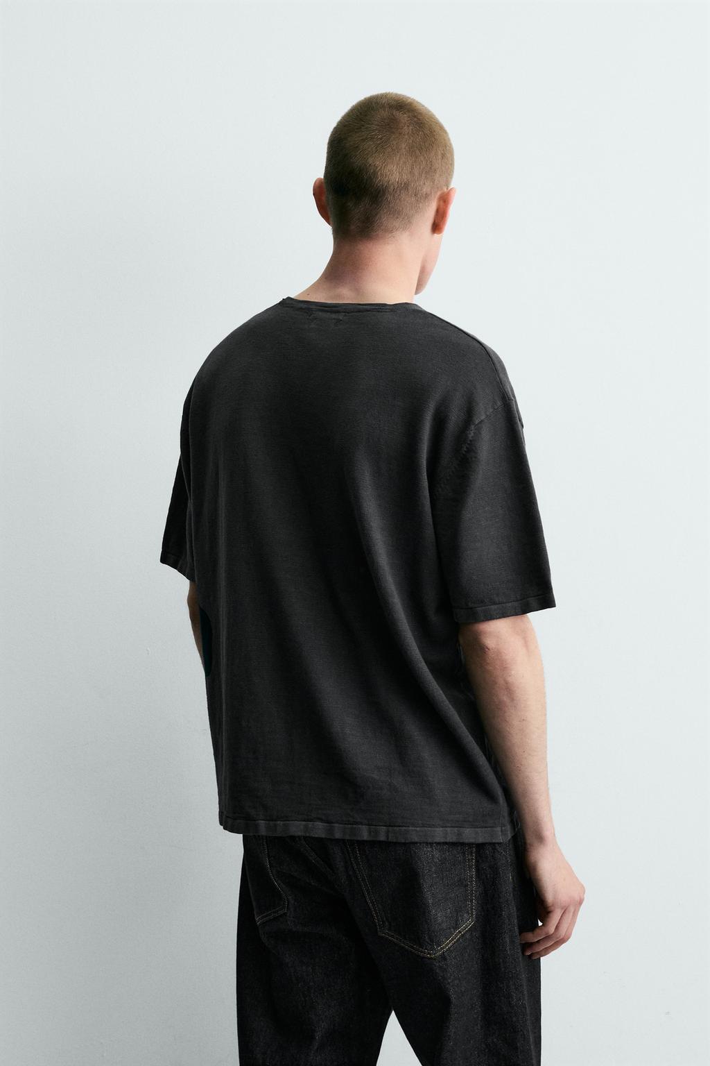 ФУТБОЛКА ИЗ РЕЛЬЕФНОГО ТРИКОТАЖА ФЛАМЕ