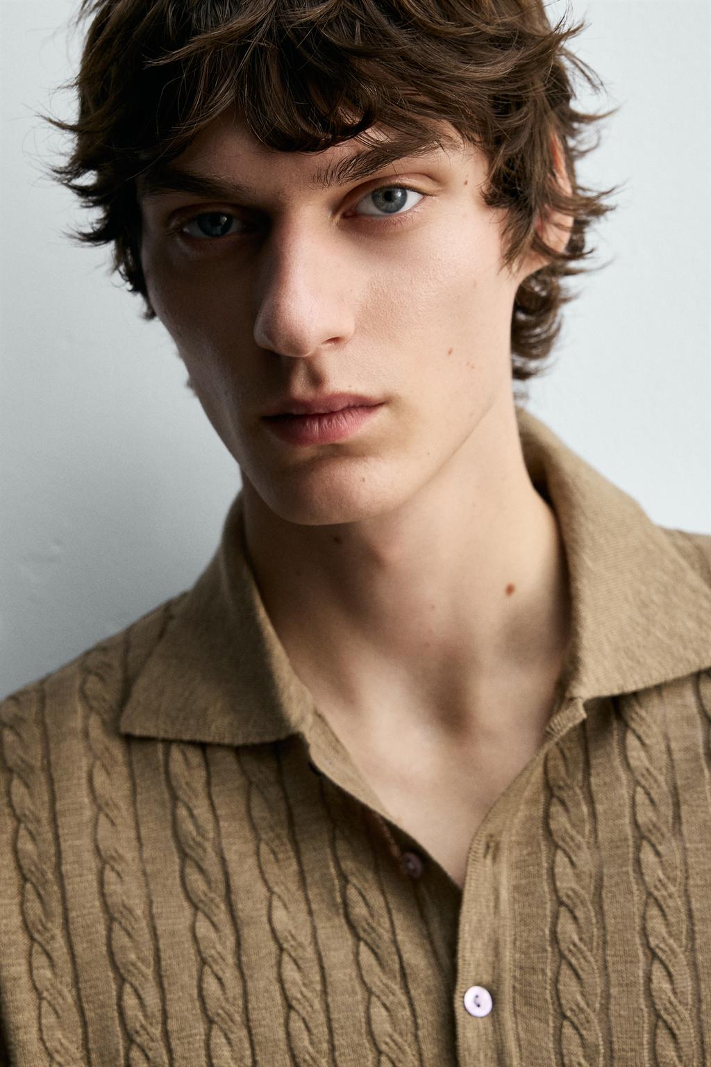 ПОЛО ИЗ ТРИКОТАЖА С КОСАМИ