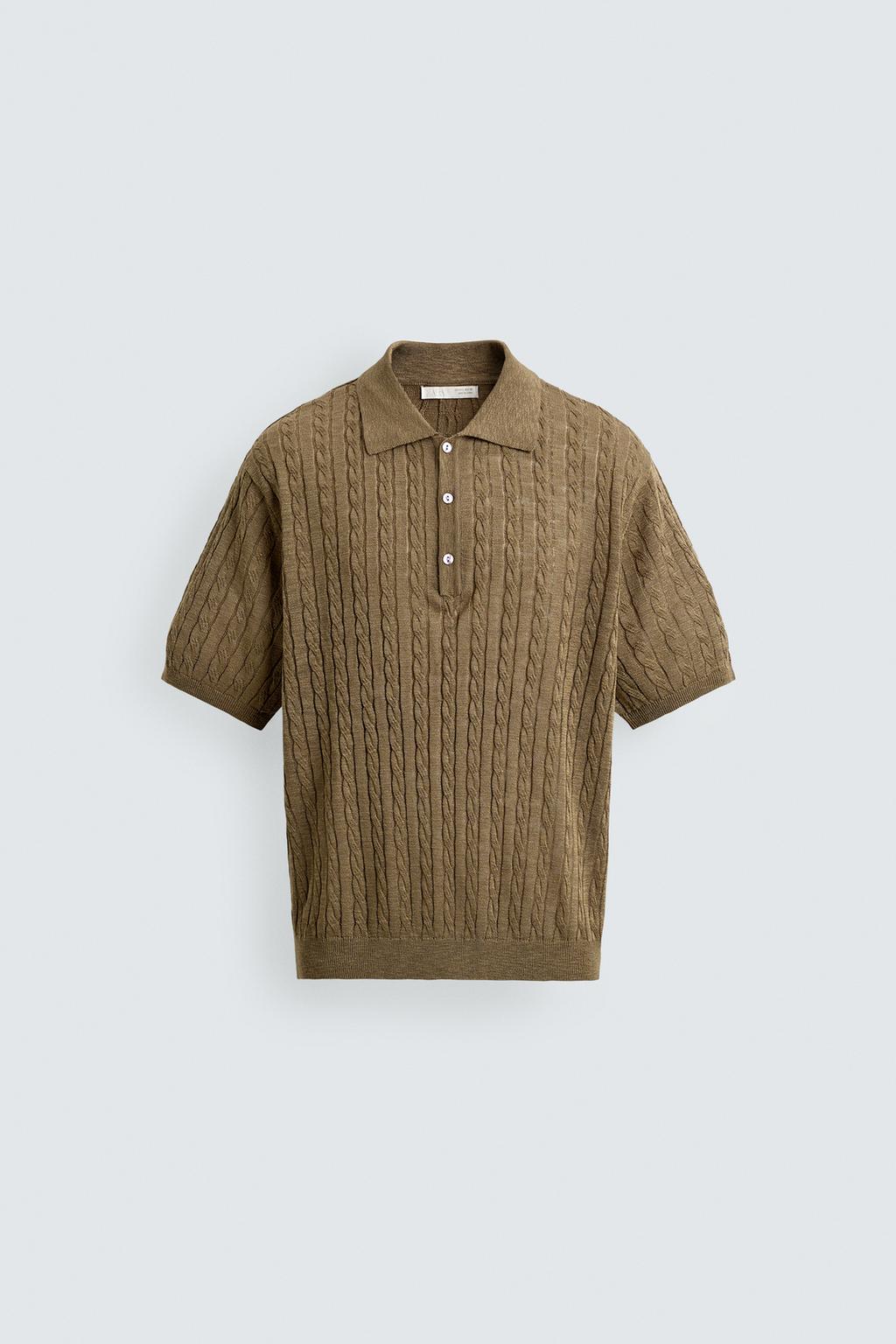 ПОЛО ИЗ ТРИКОТАЖА С КОСАМИ