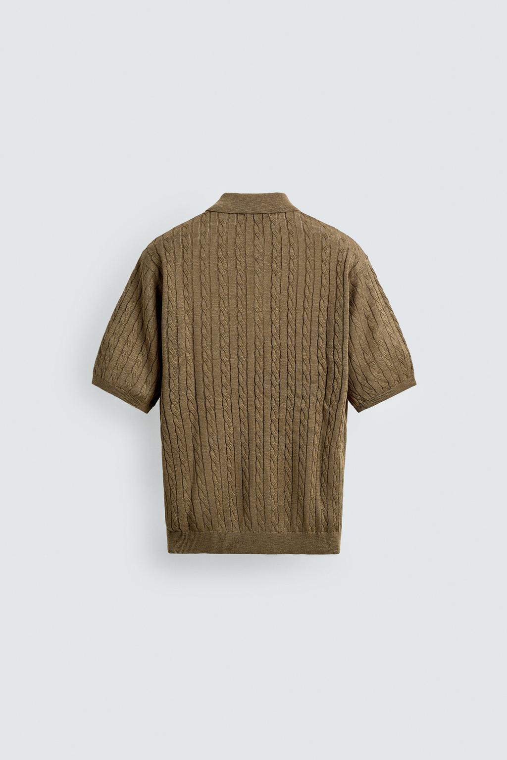 ПОЛО ИЗ ТРИКОТАЖА С КОСАМИ