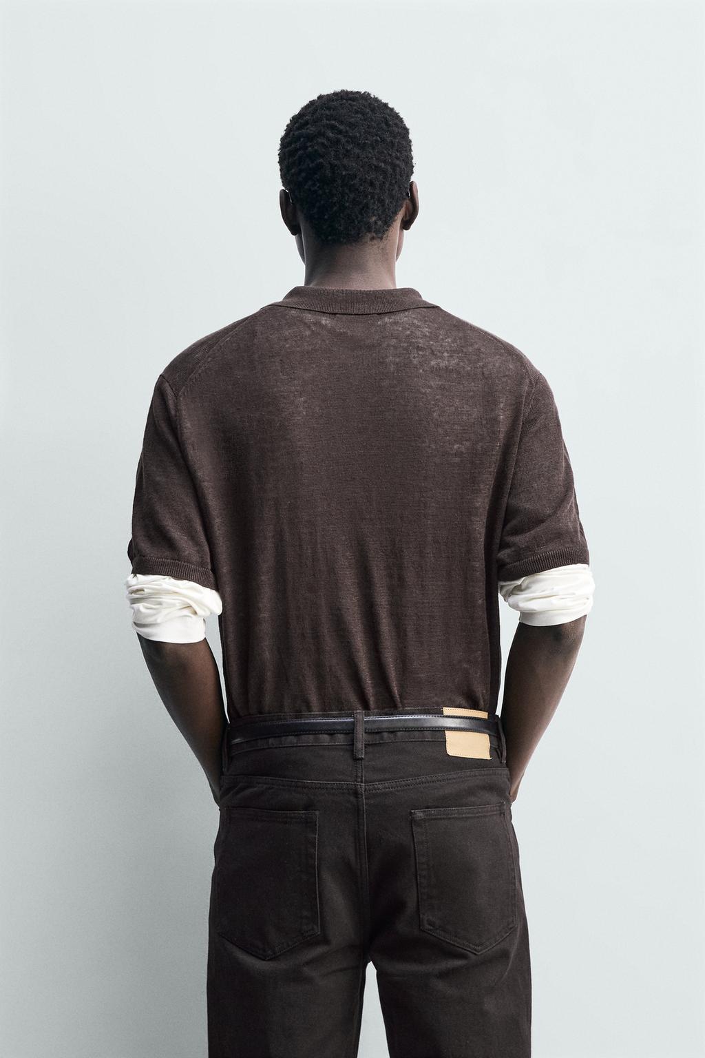 ТРИКОТАЖНОЕ ПОЛО ИЗ 100% ЛЬНА