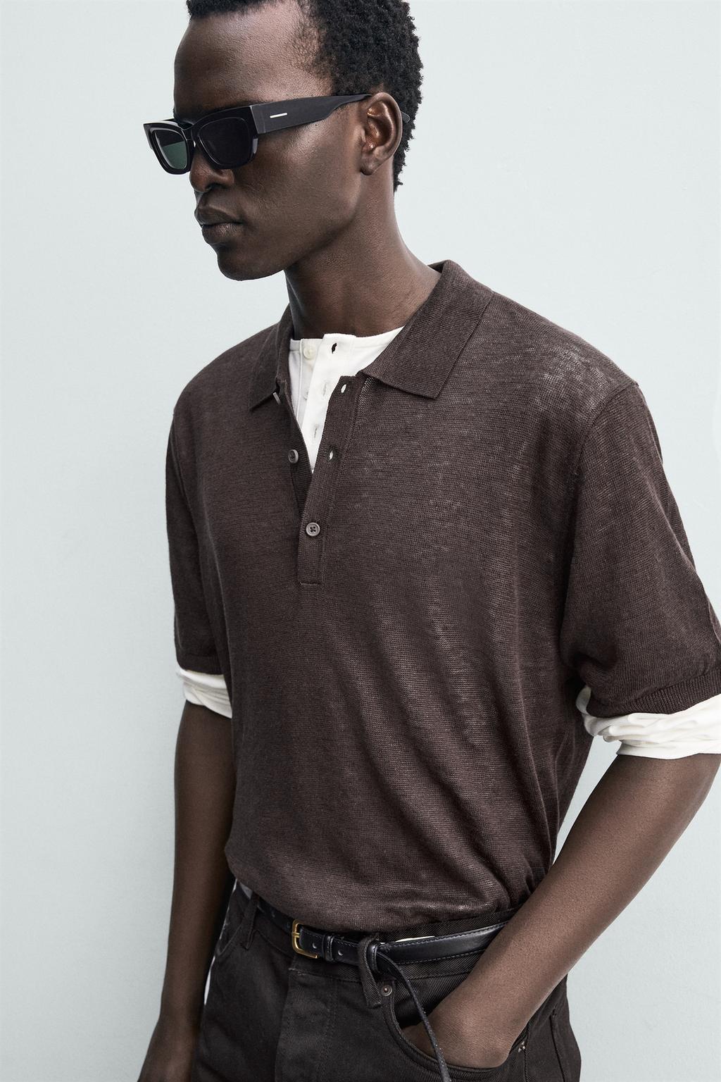 ТРИКОТАЖНОЕ ПОЛО ИЗ 100% ЛЬНА