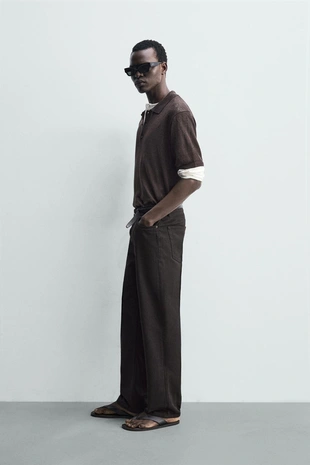 Трикотажное поло из 100% льна