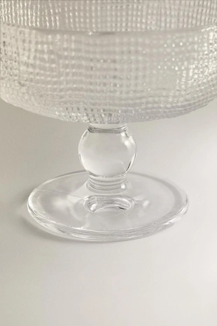 Стеклянная десертная чашка с объемным рисунком- Заказать в России