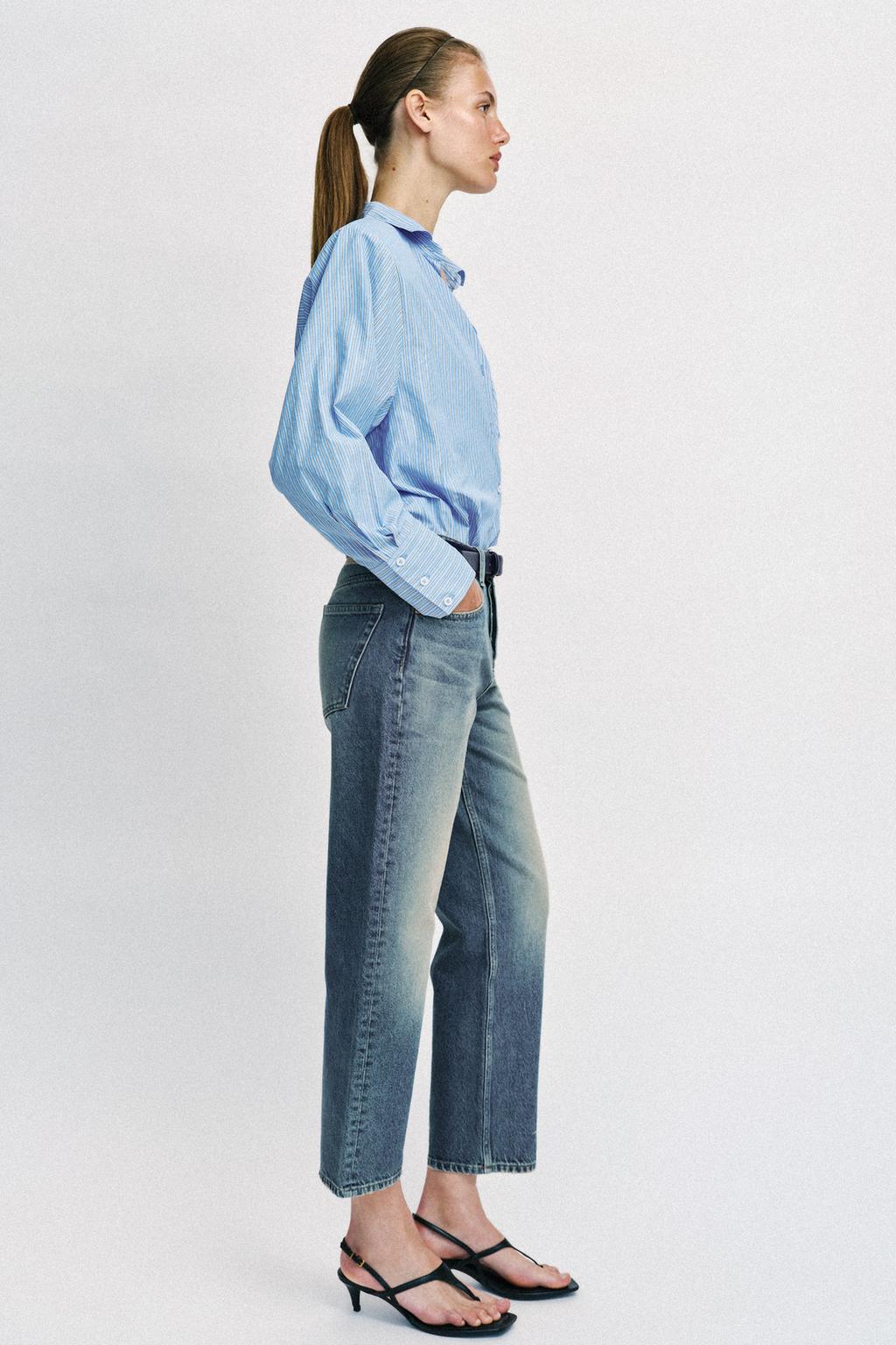 УКОРОЧЕННЫЕ ДЖИНСЫ Z1975 SLIM СО СРЕДНЕЙ ПОСАДКОЙ