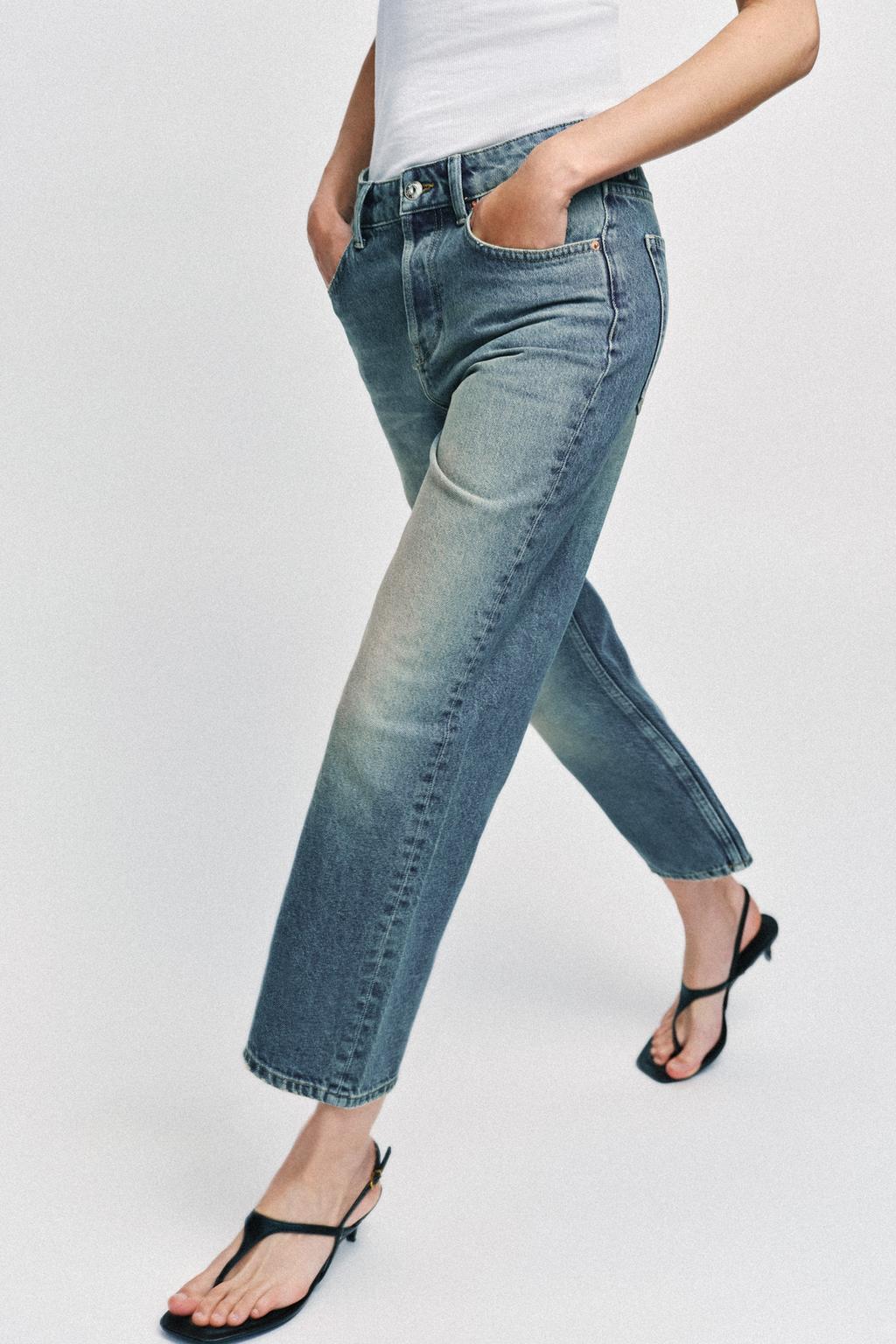 УКОРОЧЕННЫЕ ДЖИНСЫ Z1975 SLIM СО СРЕДНЕЙ ПОСАДКОЙ