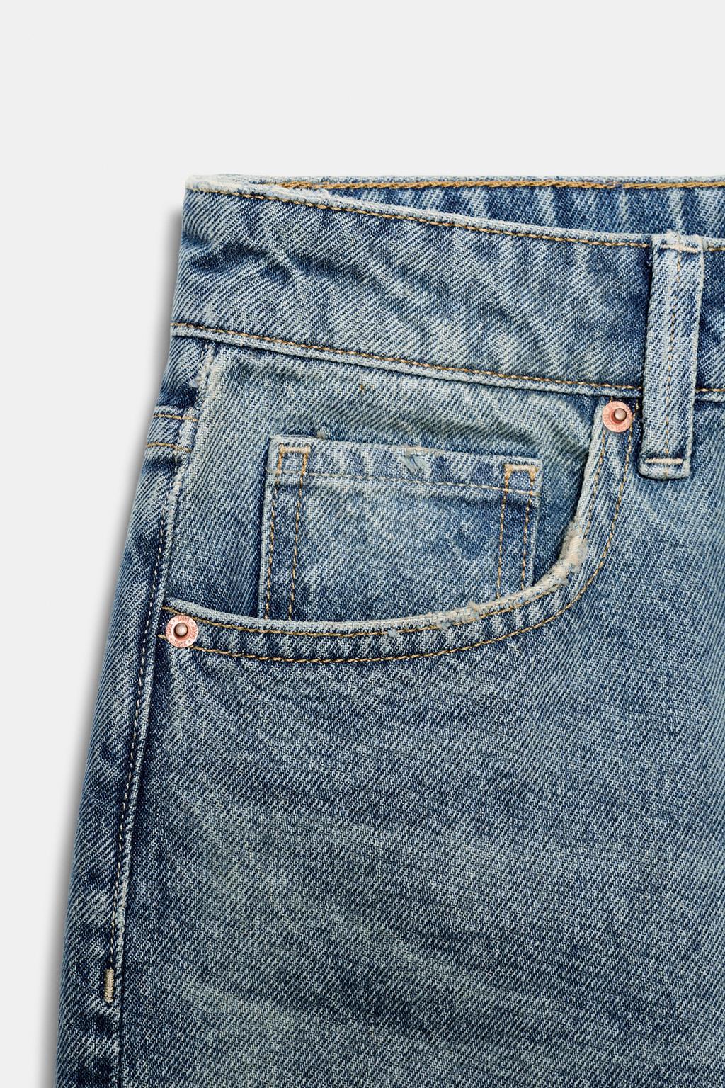 УКОРОЧЕННЫЕ ДЖИНСЫ Z1975 SLIM СО СРЕДНЕЙ ПОСАДКОЙ