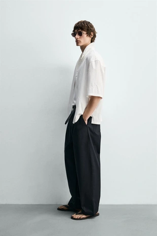 Рубашка жаккардовая с вышивкой