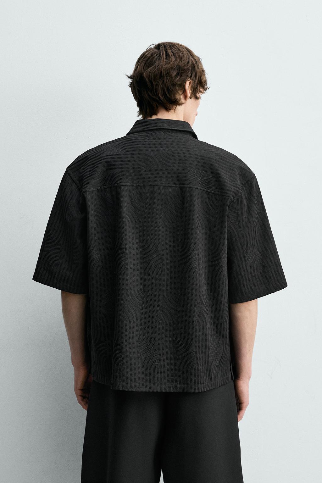 РУБАШКА ЖАККАРДОВАЯ С ВЫШИВКОЙ