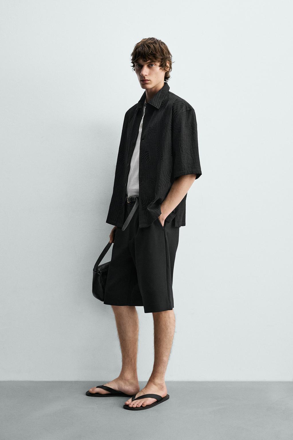 РУБАШКА ЖАККАРДОВАЯ С ВЫШИВКОЙ