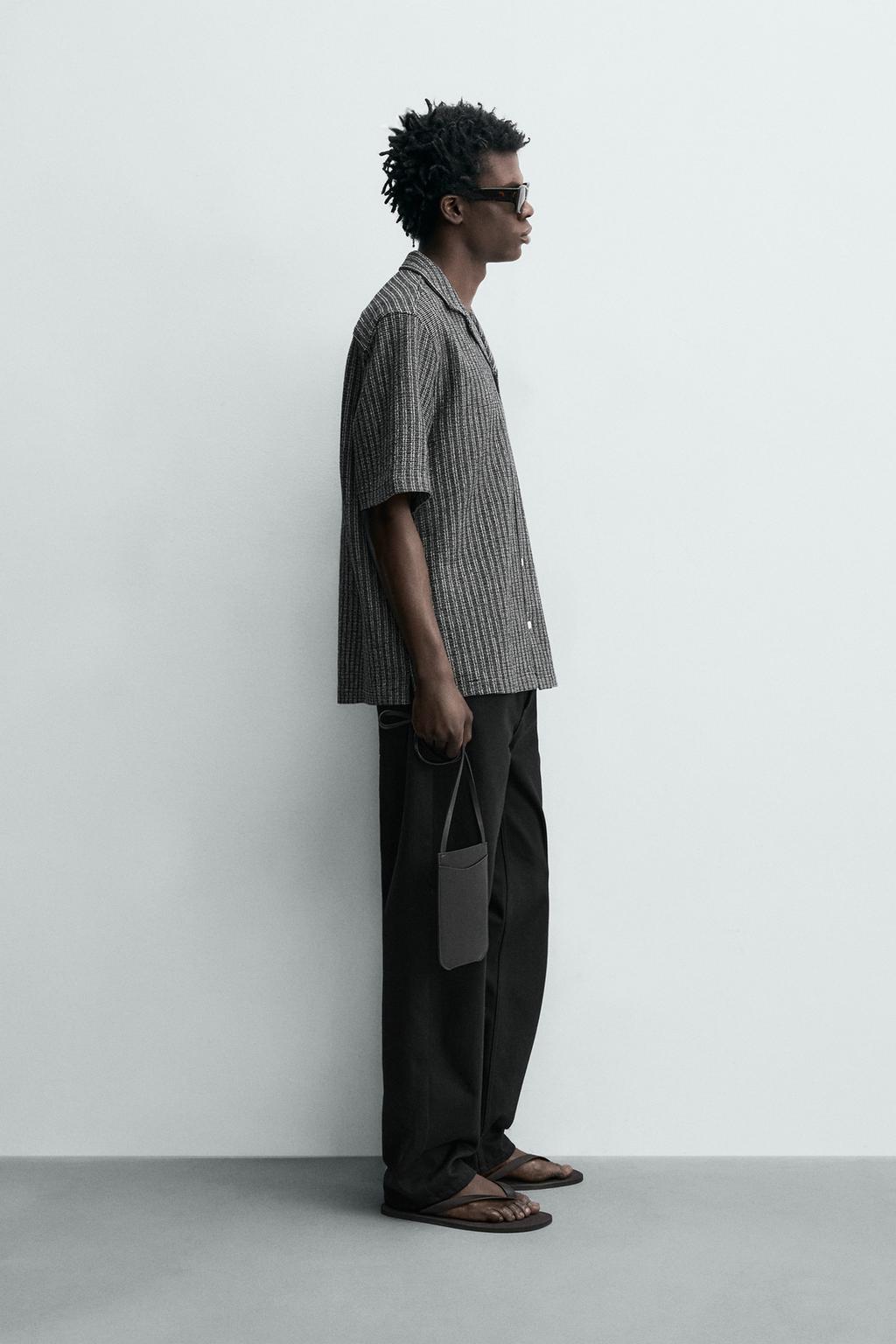 РУБАШКА ИЗ РЕЛЬЕФНОЙ ТКАНИ