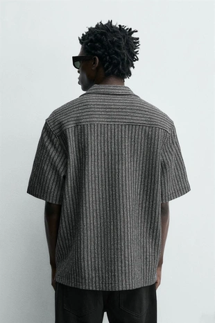 Рубашка из рельефной ткани- Заказать в России