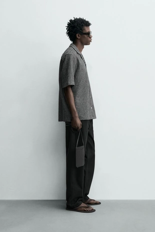 Рубашка из рельефной ткани- Заказать в России