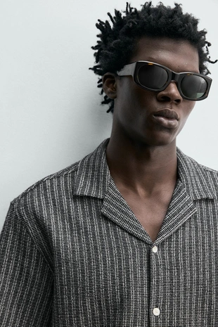 Рубашка из рельефной ткани- Заказать в России