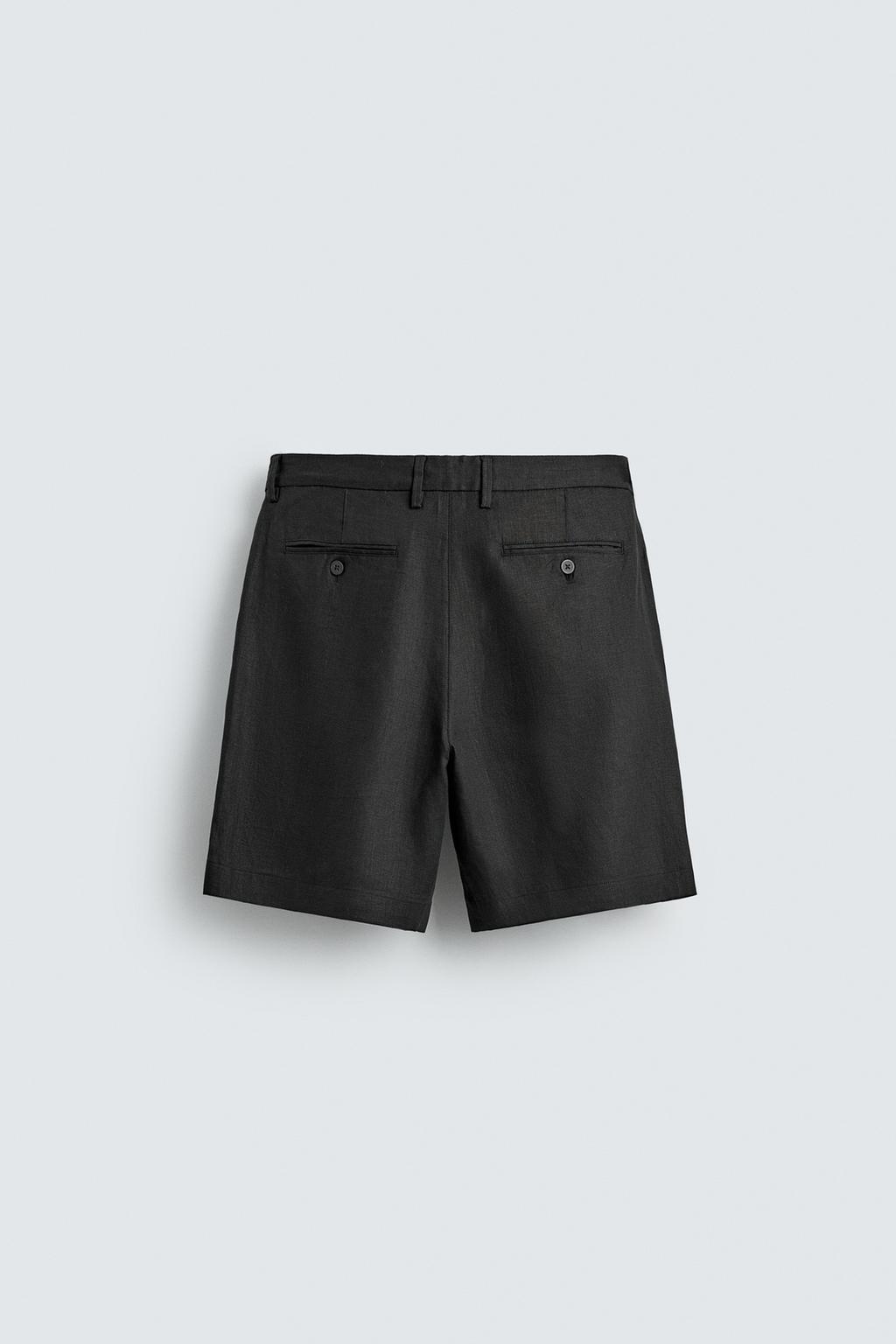 БЕРМУДЫ ИЗ 100% ЛЬНА КЛАССИЧЕСКОГО КРОЯ