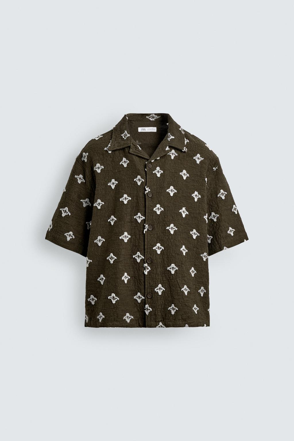 ЖАККАРДОВАЯ РУБАШКА С ТЕКСТУРОЙ