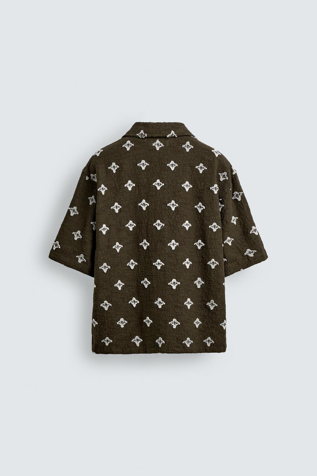 ЖАККАРДОВАЯ РУБАШКА С ТЕКСТУРОЙ