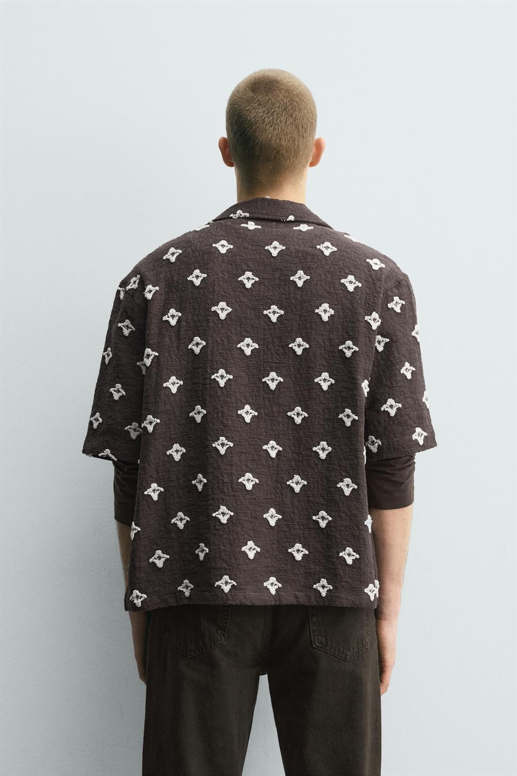 ЖАККАРДОВАЯ РУБАШКА С ТЕКСТУРОЙ