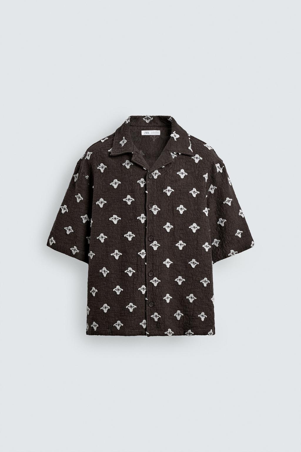 ЖАККАРДОВАЯ РУБАШКА С ТЕКСТУРОЙ