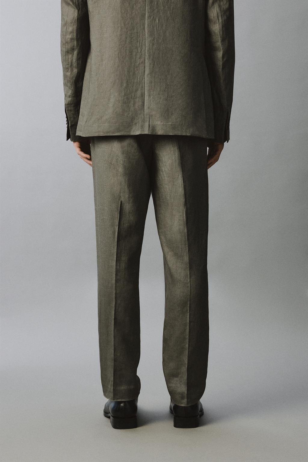 КОСТЮМНЫЕ БРЮКИ ИЗ 100% ЛЬНА