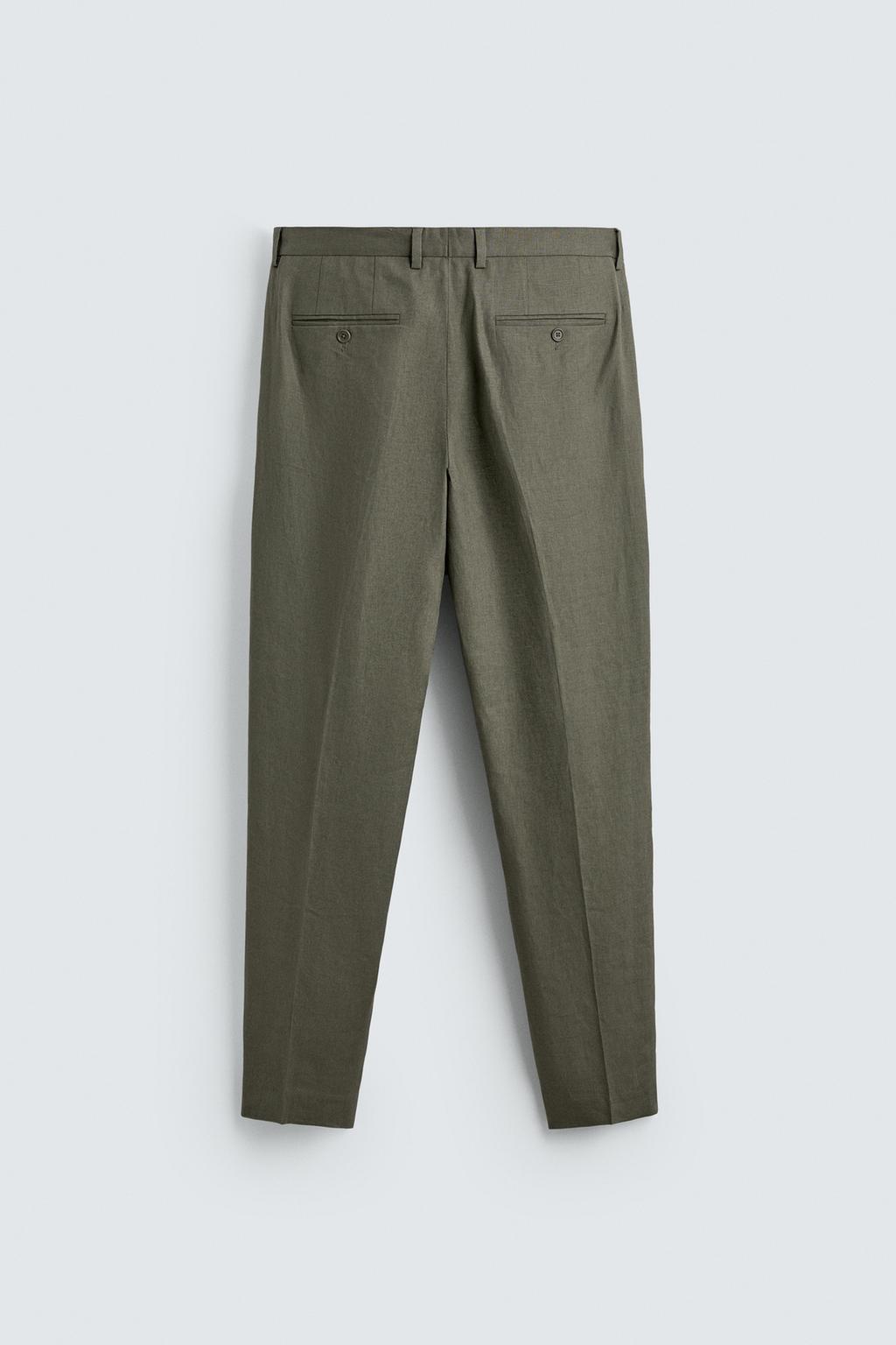 КОСТЮМНЫЕ БРЮКИ ИЗ 100% ЛЬНА