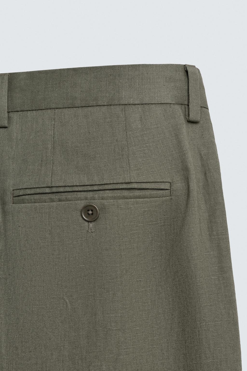 КОСТЮМНЫЕ БРЮКИ ИЗ 100% ЛЬНА