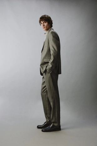 Костюмные брюки из 100% льна