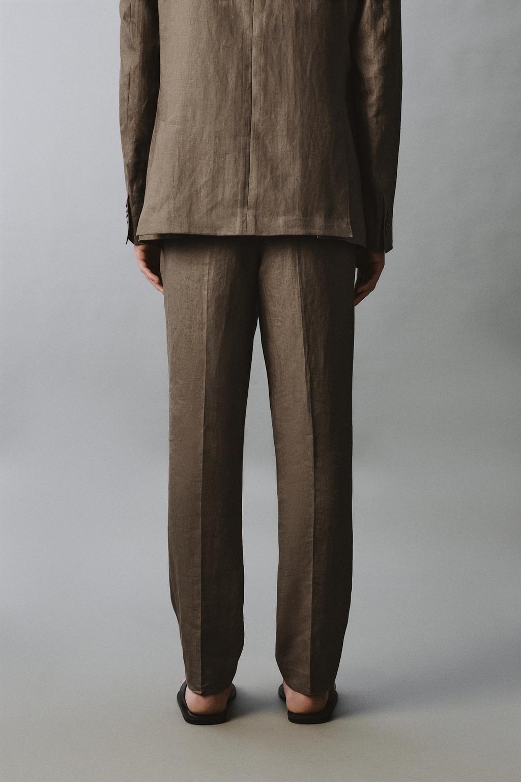 КОСТЮМНЫЕ БРЮКИ ИЗ 100% ЛЬНА
