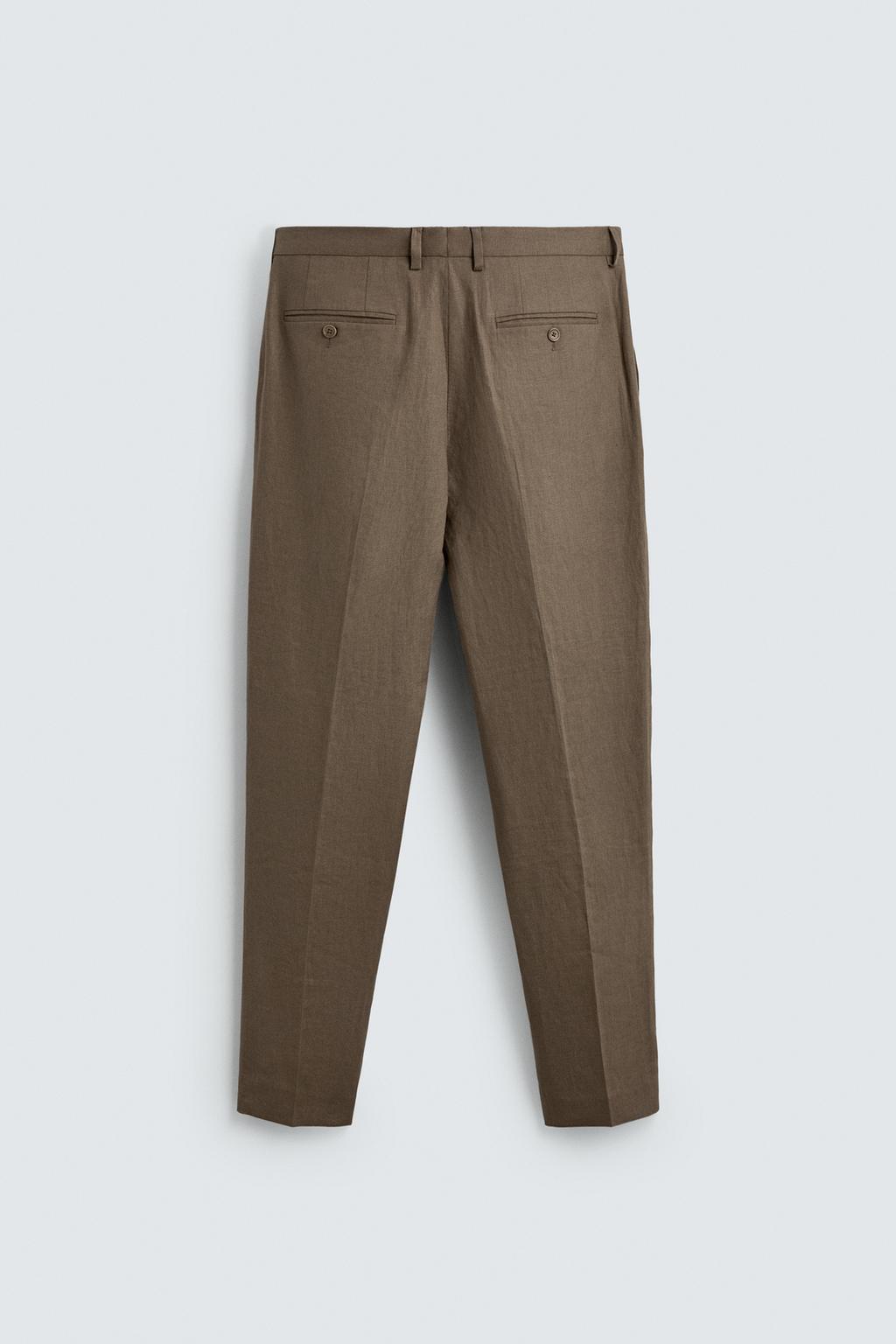 КОСТЮМНЫЕ БРЮКИ ИЗ 100% ЛЬНА
