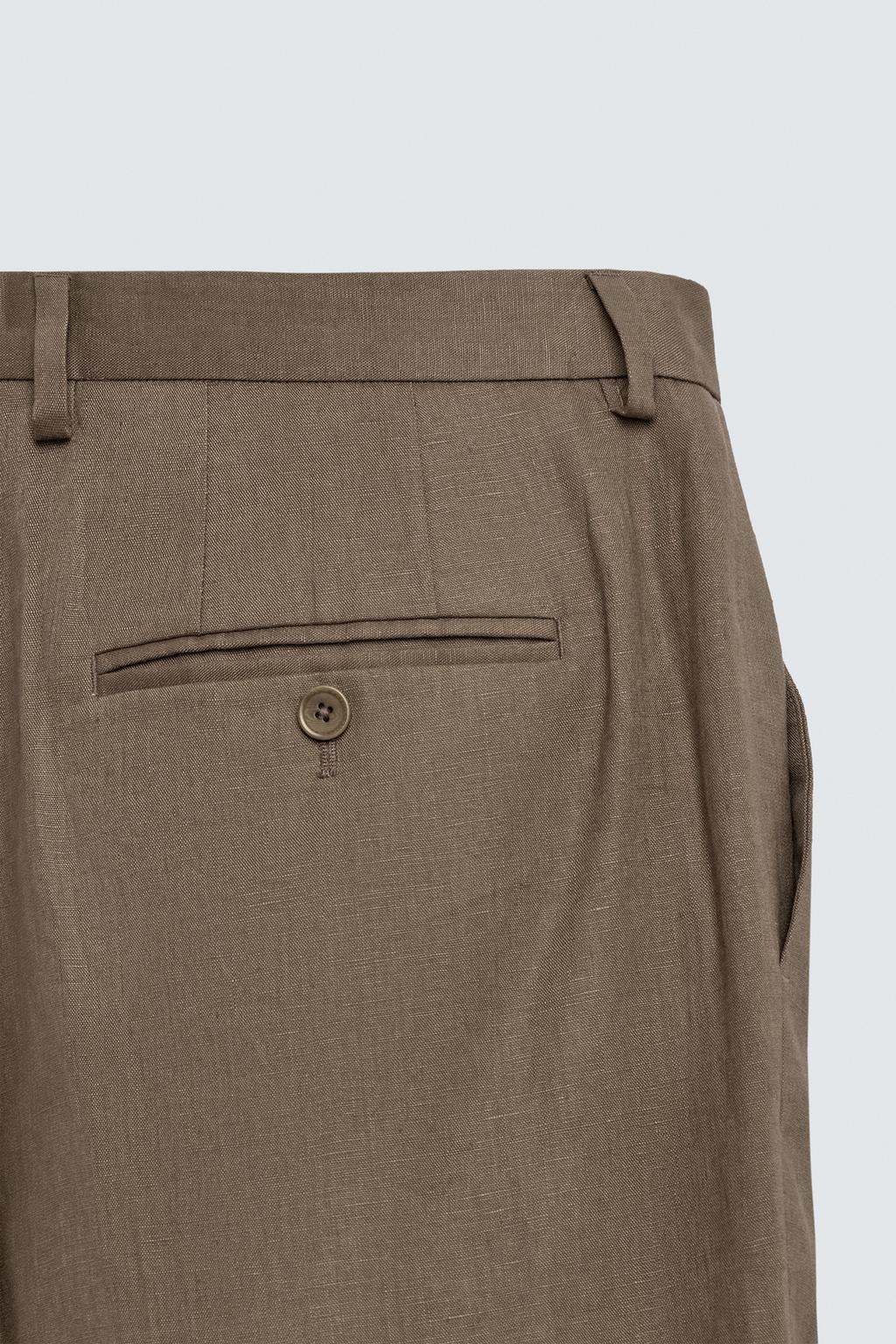 КОСТЮМНЫЕ БРЮКИ ИЗ 100% ЛЬНА